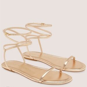 Stuart Weitzman BarelyNude Flat Sandal - Size 6